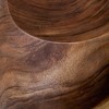 Uttermost Lomas Solid Wood Accent Stool – Hand-Carved Suar Wood Seat for Rustic, Organic Texture in Modern Interiors - 4 of 4