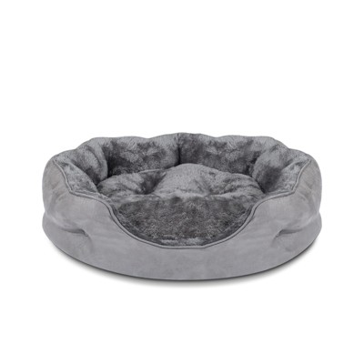 PureWags Small Dog Bed, Round Cat Bed Washable for Indoor Cats, Non-Slip Base and Removable Cushion, Pet Bed for Puppy and Kitten