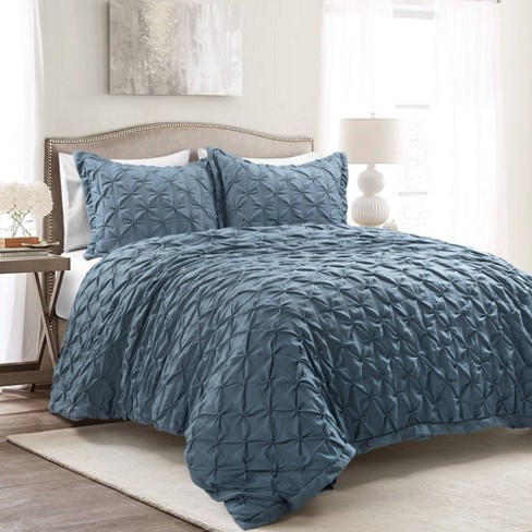 Linen Duvet Cover Set  Blue Fog - Dream Decor