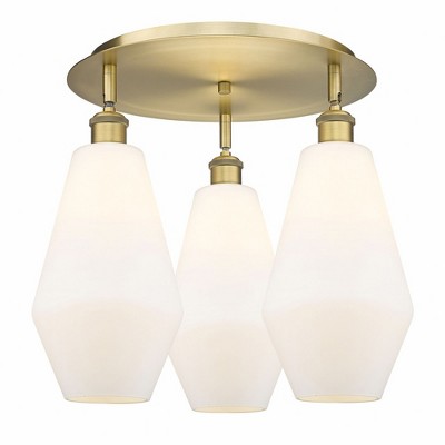 Cindyrella - 3 Light Flush Mount In Industrial Style-14.5 Inches Tall and 18.75 Inches Wide