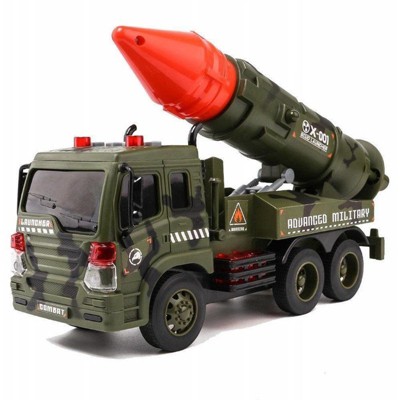 Insten Pull Back Army Military Launcher Truck,  Friction Powered Vehicle, 11 x 3.15 in
