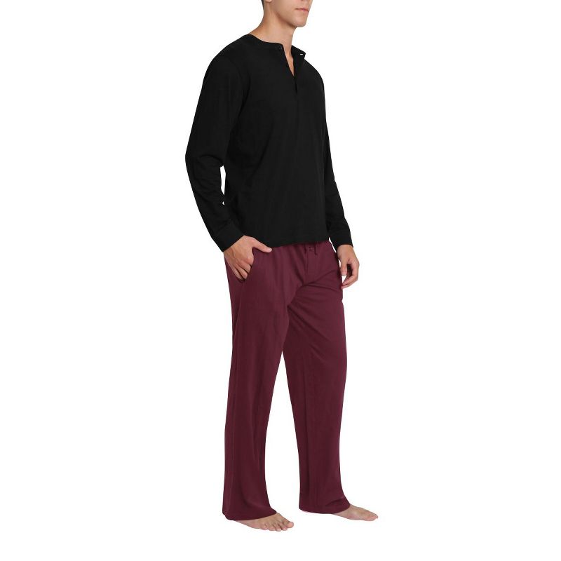 SLEEPHERO Men's Long-Sleeve Knit Pajama Set, 2 of 4
