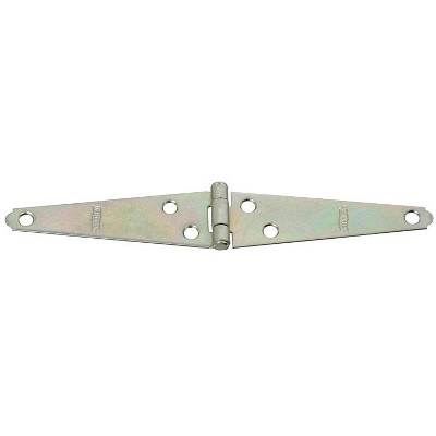 National Hardware 4 in. L Zinc-Plated Light Strap Hinge 2 pk