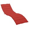 vidaXL Sun Lounger Cushion Red 78.7 in.x27.6 in.x1.2 in. Oxford Fabric - 2 of 4