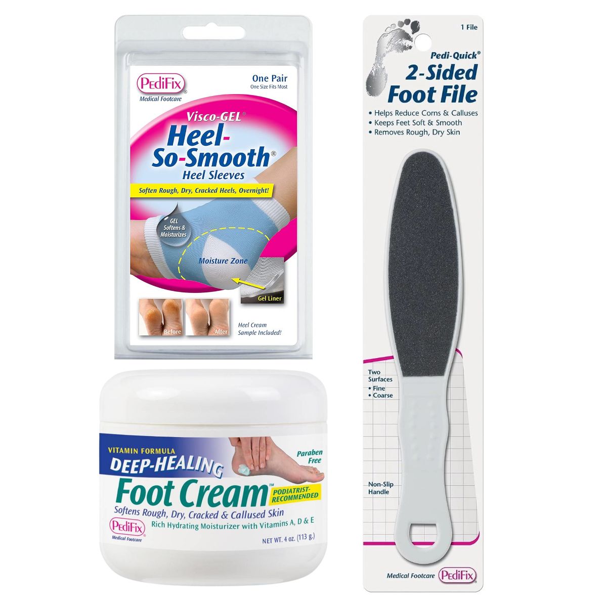 Heel-So-Smooth Dry Heel Treatment Kit Filer MK-HSSKIT 1 Ct