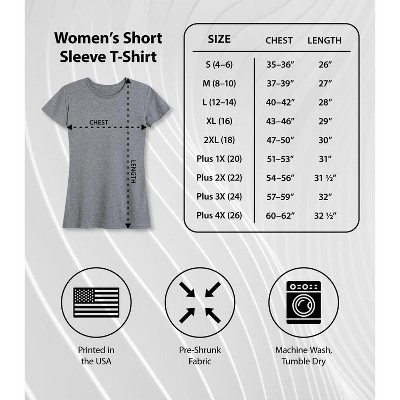 Black Cotton Women's Petite Graphic Tee, Small