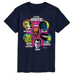 Men's - Universal - Monster Heads Short Sleeve Graphic T-Shirt - 1 of 4