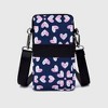 Anna-Kaci Women's Floral Oxford Cloth Crossbody Bag - Lightweight Compact Shoulder Purse - 3 of 4
