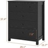 Senfot Black Dresser for Bedroom, Wood Dresser Organizer, 5 Drawer Dresser with Deep Space - 3 of 4