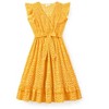 PATPAT Mommy and Me Matching Outfits All Over Dots Cross Wrap V Neck Ruffle Flutter-sleeve Dress - 2 of 4