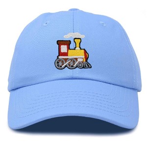 Dalix Train Cotton Dad Hat Adjustable Soft Baseball Cap Mens - 1 of 4