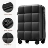 HDZNVF Luggage Sets 4 Piece, ABS Durable Suitcase with Travel Bag, Cup Holder, ABS Hard Shell Luggage with Spinner Wheels - 2 of 4