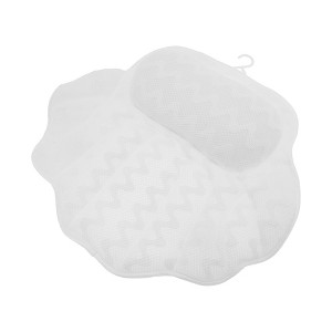 Unique Bargains Shell Shape Bath Pillow 16.93"x15.75"x2.36" White 1 Pc - 1 of 4