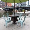FDW Metal Dining Chairs Set of 2/4 Restaurant Chairs with Rubber Foot Protectors - 3 of 4