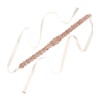 Unique Bargains Handmade Rhinestone Dress Accessories Bridal Belt with Ribbons - 3 of 4