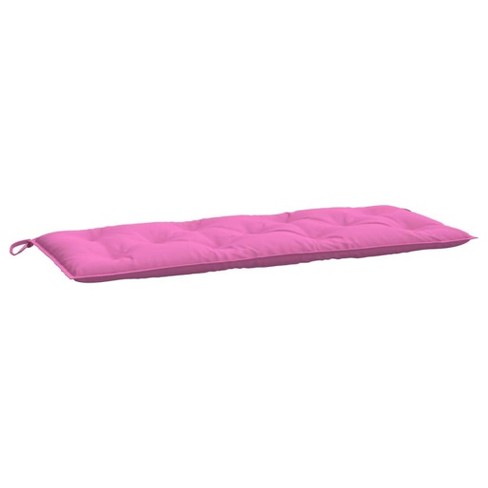 vidaXL Pink Garden Bench Cushion - Outdoor/Indoor Soft Seating Pad with Hollow Fiber Filling, Water-Repellent Polyester Fabric - image 1 of 4