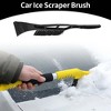 Unique Bargains Universal Car Ice Scraper Brush with Broom SUV Snow Frost Remover for Car Truck RV Nylon 1pc - 2 of 4