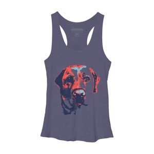 Women's Design By Humans Patriotic Labrador By Rmbuckeye Racerback Tank Top - 1 of 3