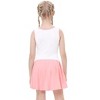 Girls Tennis Dress with Built-in Shorts Girls Athletic Dress Sleeveless A Line Tennis Dress Pleated Girls Golf Dress - 2 of 4