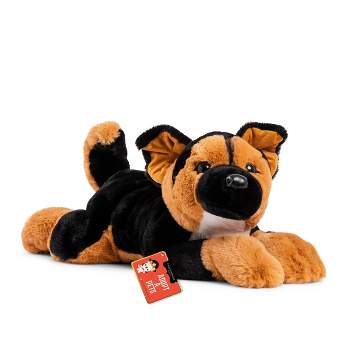 FAO Schwarz Adopt-A-Pets German Shepard 22" Stuffed Animal with Adoption Certificate
