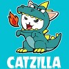 Girl's Design By Humans Catzilla Halloween Costume Dragon Monster Kitten Cats Lover By lenxeemyeu T-Shirt - 2 of 3