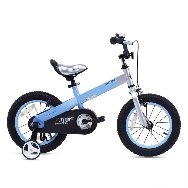 RoyalBaby Buttons Kids Bike Bicycle with Kickstand, 2 Brake Styles, Reflectors, for Boys and Girls Ages 5 to 9, 2 of 7