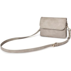 Small Crossbody Bags for Women, Vegan Leather Cell Phone Purse, Mini Travel Purse with Adjustable Strap - 1 of 4