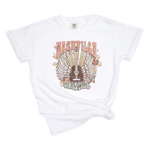 Simply Sage Market Women's Nashville Girls Club Short Sleeve Garment Dyed Tee - 1 of 2