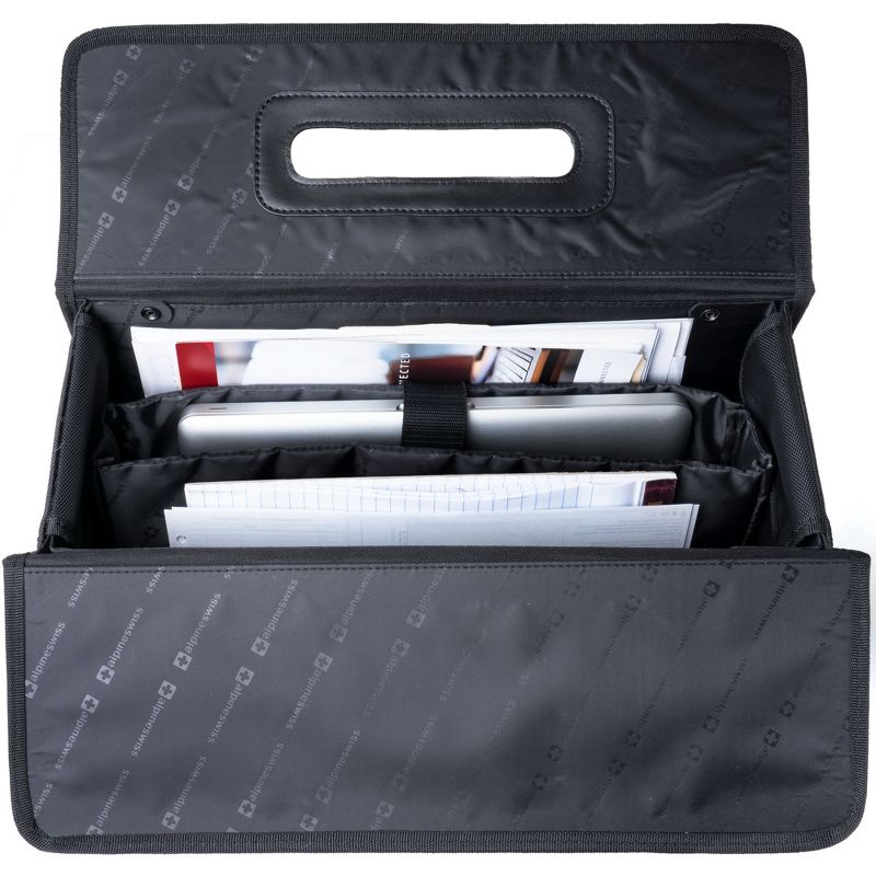 Alpine Swiss Rolling 17” Laptop Briefcase Hard Side Catalog Case on Wheels, 3 of 7