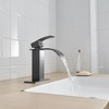 BWE Waterfall Single Handle Single Hole Low-Arc Bath Faucet Bathroom Drip-Free Vanity Sink Faucet - 3 of 4