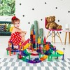 PICASSO-TILES Race Track Magnetic Tiles for Kids, 128PCS with 3 Racing Cars, Construction STEM Building Blocks Educational Toy - 2 of 4