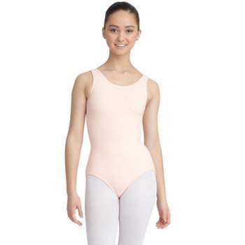 Capezio Ballet Pink Women's Team Basics Short Sleeve Leotard, Large : Target