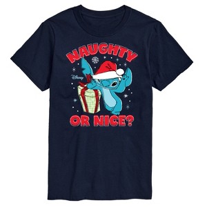Men's - Lilo and Stitch - Naughty Or Nice Short Sleeve Graphic T-Shirt - 1 of 4