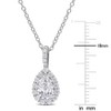 EVERLY JEWELRY | Sterling Silver 1 1/3 CT DEW Created Moissanite  Fashion Pendant With Chain - 2 of 4