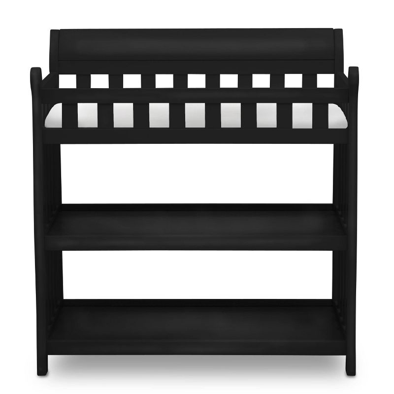 Delta Children Eclipse Changing Table with Pad - Ebony Black, 6 of 7