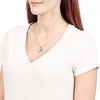 West Coast Jewelry Women's Cubic Zirconia Half Heart Best Friend Stainless Steel Necklace - 18" - 4 of 4