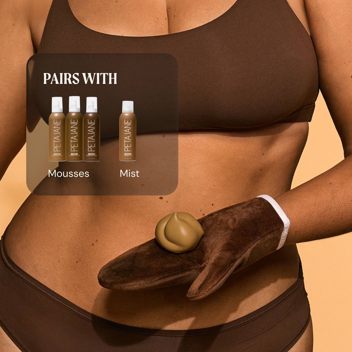 Peta Jane Beauty Self-Tanning Applicator Mitt - Reusable Streak-Free Tanning Mitt, Waterproof Lining - Beauty Studio - thumbnail 3