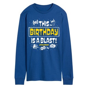 Men's - Star Wars - This Birthday Is A Blast Long Sleeve Graphic T-Shirt - 1 of 3