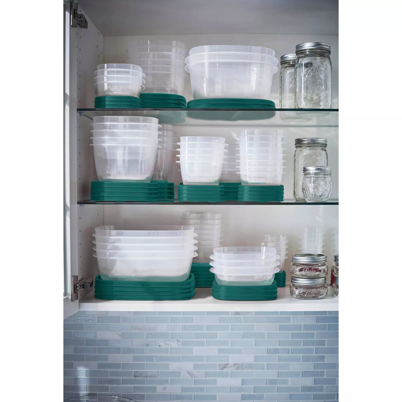 Rubbermaid 30pc Food Storage Container Set with Easy Find Lids Forest Green - image 4 of 9