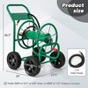 Costway Garden Hose Reel Cart Holds 330 ft. of 3/4 in. or 5/8 in. Hose 400  ft. of 1/2 ft. Hose Blue