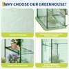 Greenhouses for Outdoors with Shelves, Portable Greenhouse, Walk-in Green Houses for Seedling Flowers Growing - 4 of 4