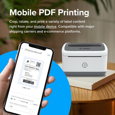 Zebra ZSB-DP14 Efficient Thermal Label Printer with Eco-Friendly Cartridges