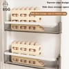 Attop 30 Eggs Refrigerator Holder - Automatic Rolling Refrigerator Egg Organiser, Space Saving Egg Dispenser Holder - 3 of 4