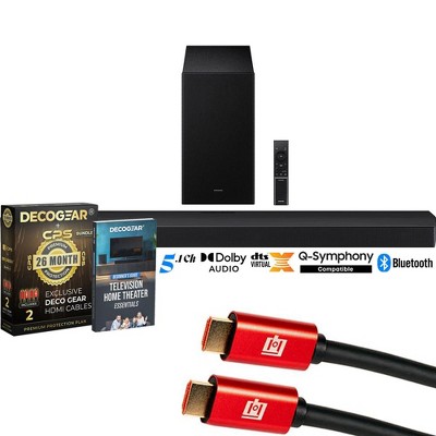 Samsung B-Series Soundbar 5.1 ch Subwoofer (2025) w/ Extended Protection Bundle