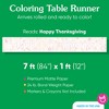 Big Dot of Happiness Happy Thanksgiving Coloring Table Runner, 7ft Long Craft & Activity Table Runner for Kids & Family, Giant Coloring Page - 1 Roll - 4 of 4