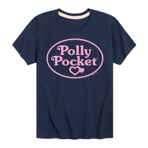 Boys' - Polly Pocket - Polly Pocket Pink Logo Short Sleeve Graphic T-Shirt - 1 of 3