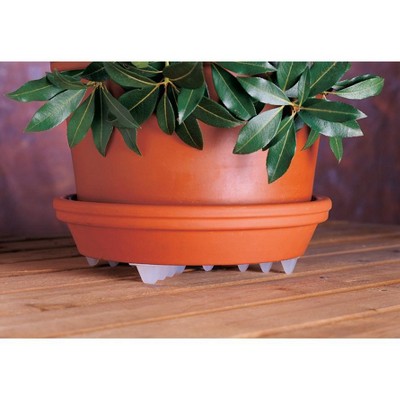 Adjustable Green Plastic Plant Stand for Indoor and Outdoor Use