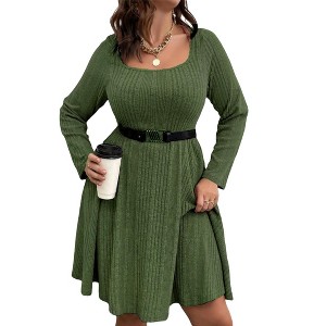 Plus Size Sweater Dress Plus Sweater Dress Casual  sweater dress - 1 of 1