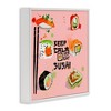 Stupell Industries Keep Calm & Eat Sushi Black Framed Giclee Art - 3 of 4