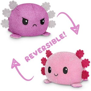 TeeTurtle Reversible Pink Sparkle and Purple Sparkle Axolotl Plush - 1 of 1